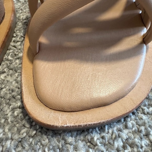 Matisse Roy Slide Women's Nude Casual Braided Leather Sandals Size 8 - Picture 9 of 12